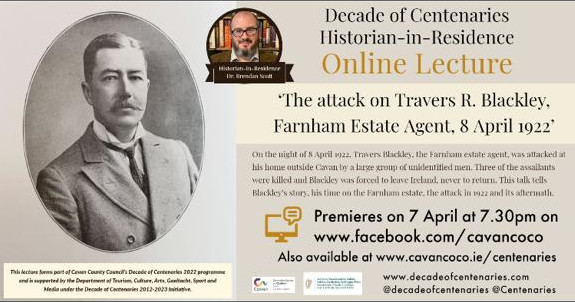 The attack on Travers R. Blackley, Farnham Estate Agent, 8 April 1922